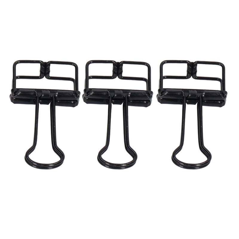 80Pcs Hollow Binder Clips 0.7in Sturdy Metal Hollow Out Strong
