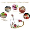 Guon-Wuvl Handicraft Crystal Glass 3D Flower Cups Tea Mug 11