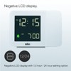 Braun Digital Projection Alarm Clock with 4 Backlight Options, Negative