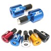 GT-Speed Compatible/Replacement for Blue GSXR Logo CNC Bar Ends, Suzuki