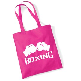 Huuraa Jutetasche Boxing Boxhandschuhe Geschenk 10 Liter Fuchsia Baumwolle Boxing Aufmerksamkeit