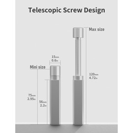 Graphics Card GPU Brace Support, Video Card Sag Holder Bracket,GPU Stand,Silver,GH120S (75-120mm / 2.95-4.72in)