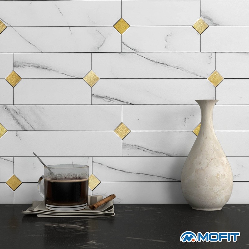 M MOFIT Stone Kitchen Backsplash Peel and Stick Tile Stickers