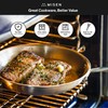 Misen 5-Ply Stainless Steel 10" Frying Pan - Professional Cookware