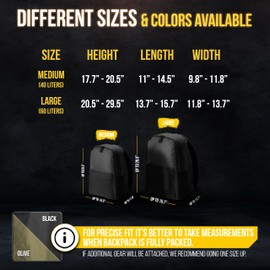 M-Tac Backpack Rain Cover Waterproof - Bag Rain Cover 30-40L - for Hiking Travel Camping Military (Olive, Medium)