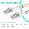 RamboCables 1ft(0.3m) OM3 LC LC Fiber Patch Cables MMF Multimode,