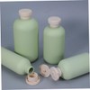 Outanaya 4pcs Travel Shampoo and Conditioner Bottles Avocado Dispenser for