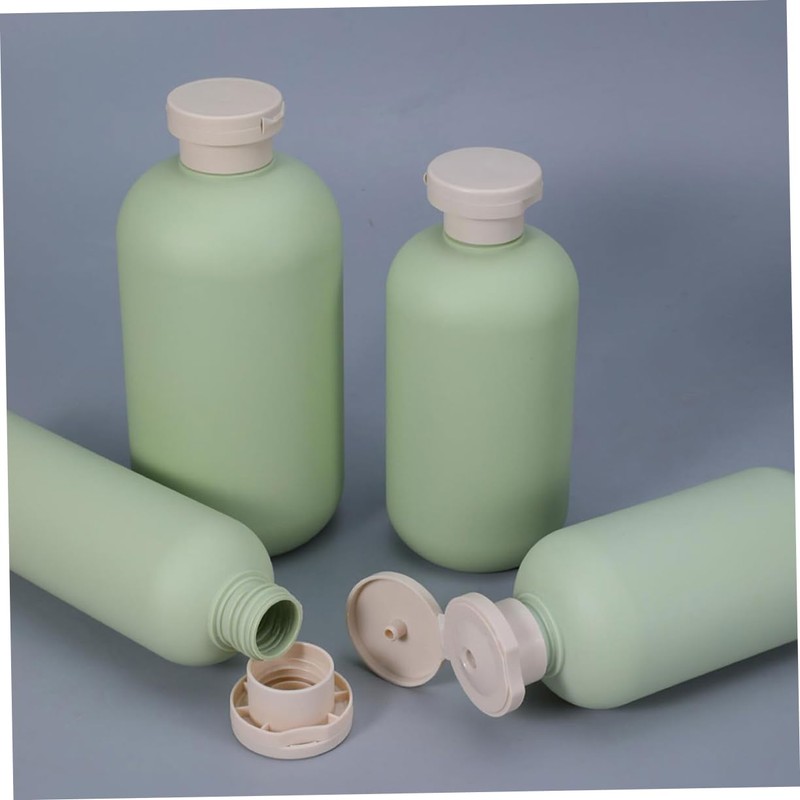 Outanaya 4pcs Travel Shampoo and Conditioner Bottles Avocado Dispenser for