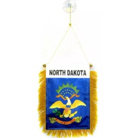 Tradewinds North Dakota MINI BANNER FLAG GREAT FOR CAR & HOME WINDOW MIRROR 2 SIDE