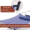 TegerDeger Anti-flip 12FT Hammock Large Hammock 450LB Capacity with Iron