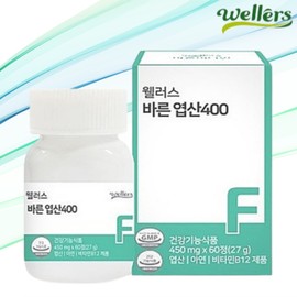 Wellers Correct Folic Acid 400, 60 tablets, 1 pc / 웰러스 바른 엽산400, 60정, 1개