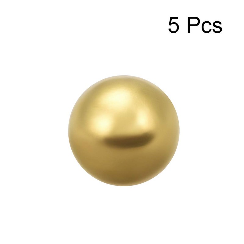 sourcing map Metric Precision Solid Brass Bearing Balls 15 mm