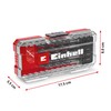 Einhell Original Einhell S-CASE 10-tlg. Holzbohrer-Set (zweispiralig, aus rollgewalztem C45