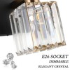 Aipsun Crystal Vanity Light Bathroom Lighting Fixtures 3 Light Modern