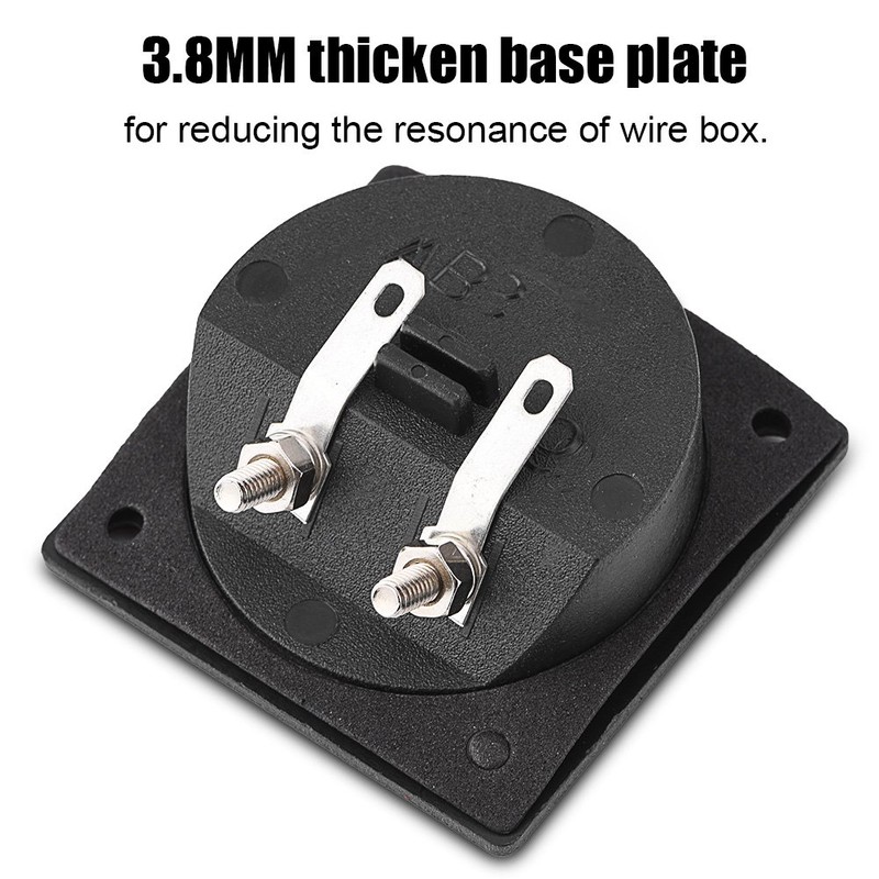 Round Speaker Box Terminal, Subwoofer Box Terminal Cup Silver Push