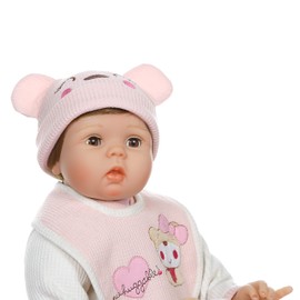 Realistic Reborn Baby Dolls Girl Blinking Eyes Weighted Body Vinyl Silicone 22 Inch Reborn Dolls