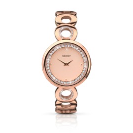 Seksy 2079 Rose Gold Ladies Wrist Watch, Bracelet