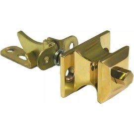 Furniture Knowledge PUSH BUTTON LATCH Square Knob brass cabinet cupboard pull door drawer antique