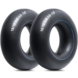 Heavy Duty 18X8.50-10 Inner Tube, 18/18.5X8.50-10 Tube with TR13 Staight Valve Stem Compatible with Most 20x8-10, 20x10.00-10, 18x9.50-10 Yard Tractors Lawn Mower Quad Bikes Tires and More 2 Pcs
