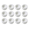 MTQY 12PCS White PVC Pipe End Cap Plug 1/2 Inch