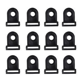 BRILLIANCE4U 1 Hole Tent Pole Male to Female Converter, Plastic Tent Feet Holder Buckles, Tent Hooks Guy Line Fasteners, Tent Pole Connectors 12 PCS