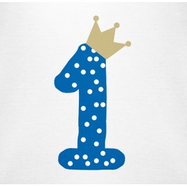 Shirtracer - Baby Bodysuit Long Sleeve Girl Boy - 1st - First Birthday, 1 White