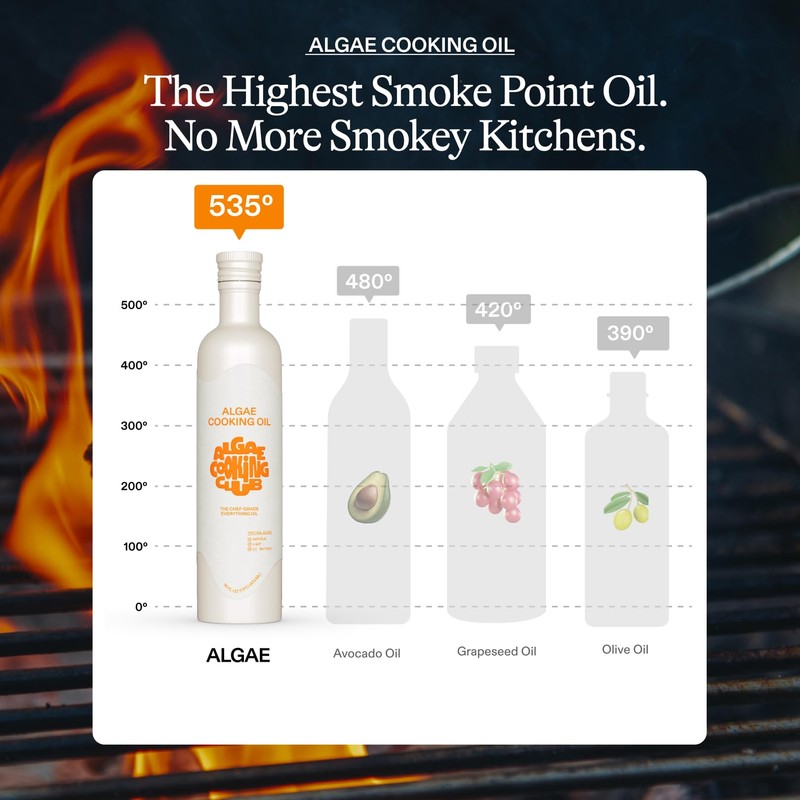Algae Cooking Club Chef-Grade 100% Algae Cooking Oil - High