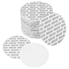 PATIKIL 63mm/2.48" Foam Lid Liner, 80Pcs Adhesive Round PS Pressure Sensitive Seals, Cap Liners Resistant Tamper for Plastic Glass Jar Bottle Cap Canning Vials Seals