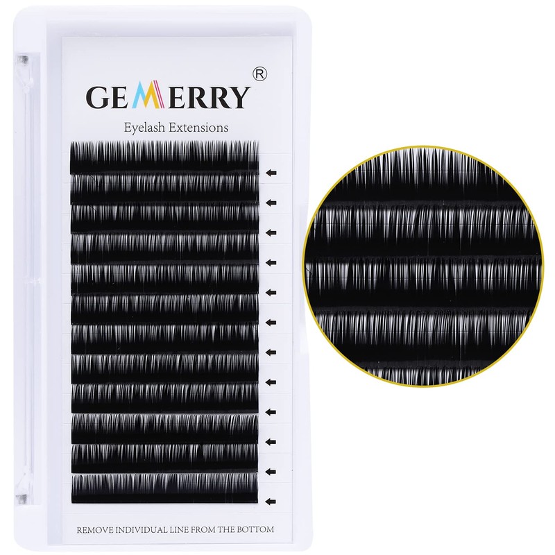 GEMERRY Individual Eyelash Extensions 12 mm for Eyelash Extension 0.05