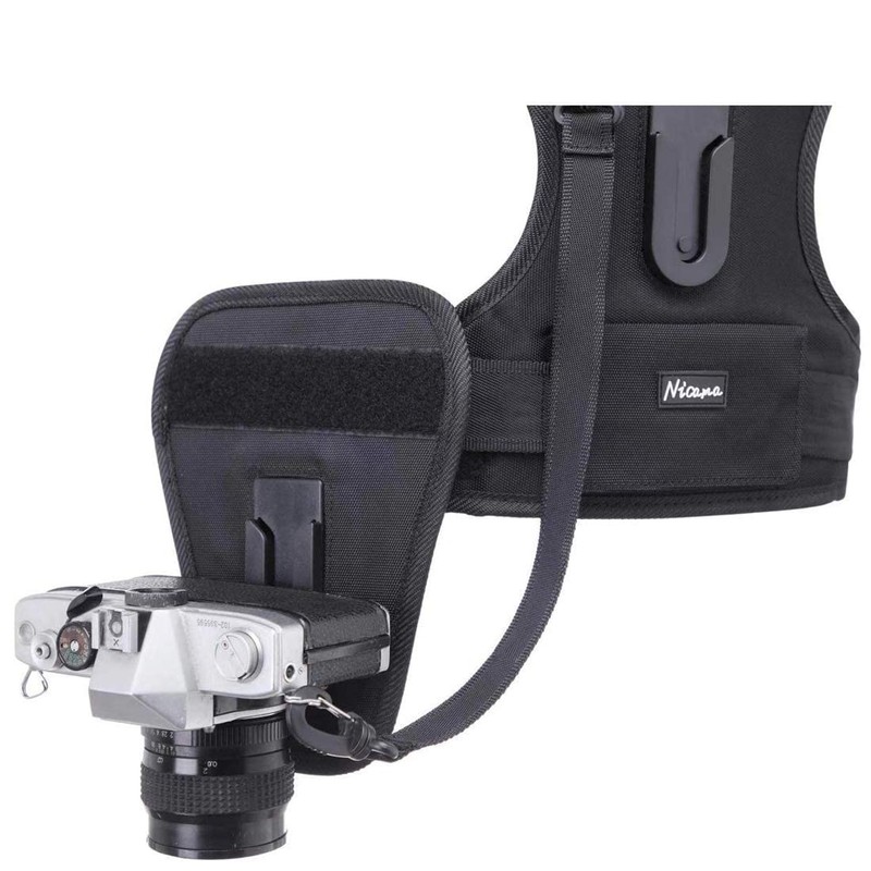 Nicama NC-VEST Dual Multi Camera Carrier Chest Harness Vest for