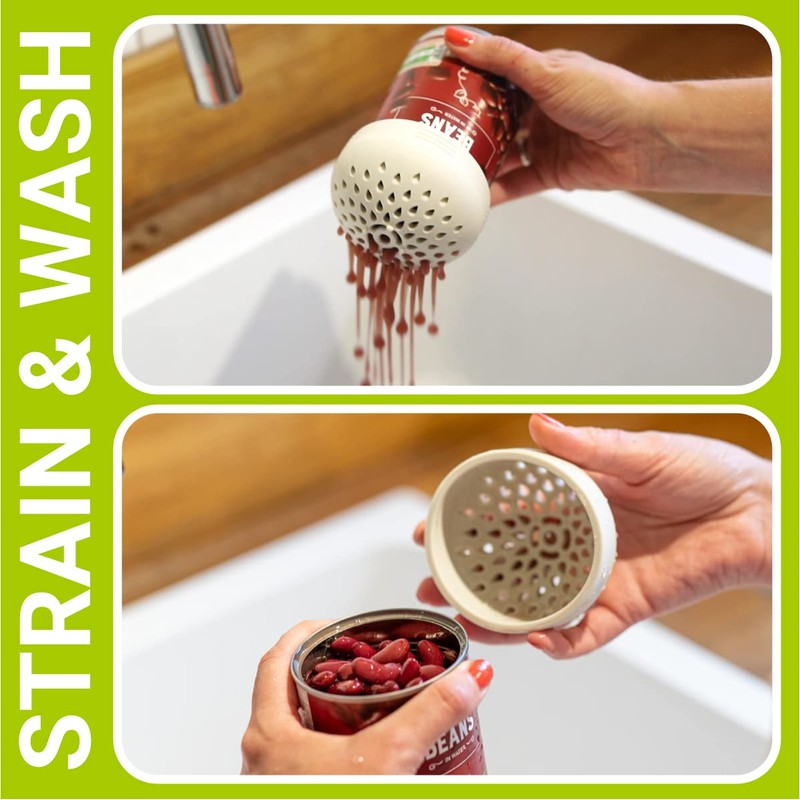 SIFTR (GREEN) Nesting Can Strainer Mini Colander Set - Space