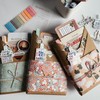 Blind date with a book with stickers, handmade magnetic bookmark,