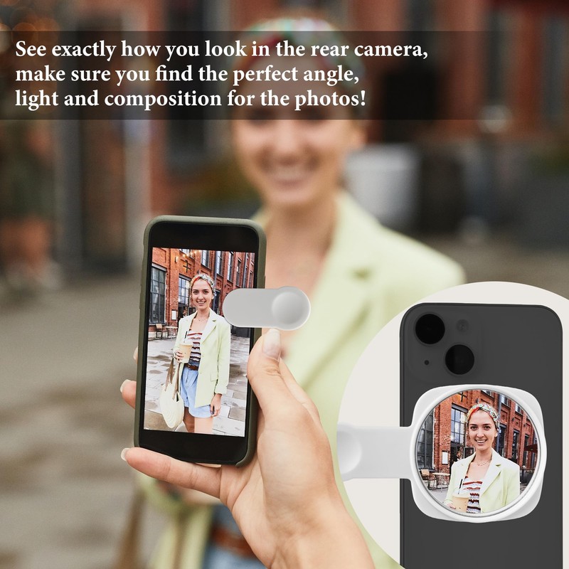 Esdallina Phone Rear Camera Selfie Mirror - See How You