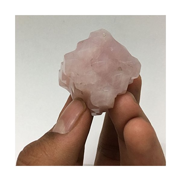 Gracy Jewels Rose Quartz Pyramids Cube : 54 Point Pyramids