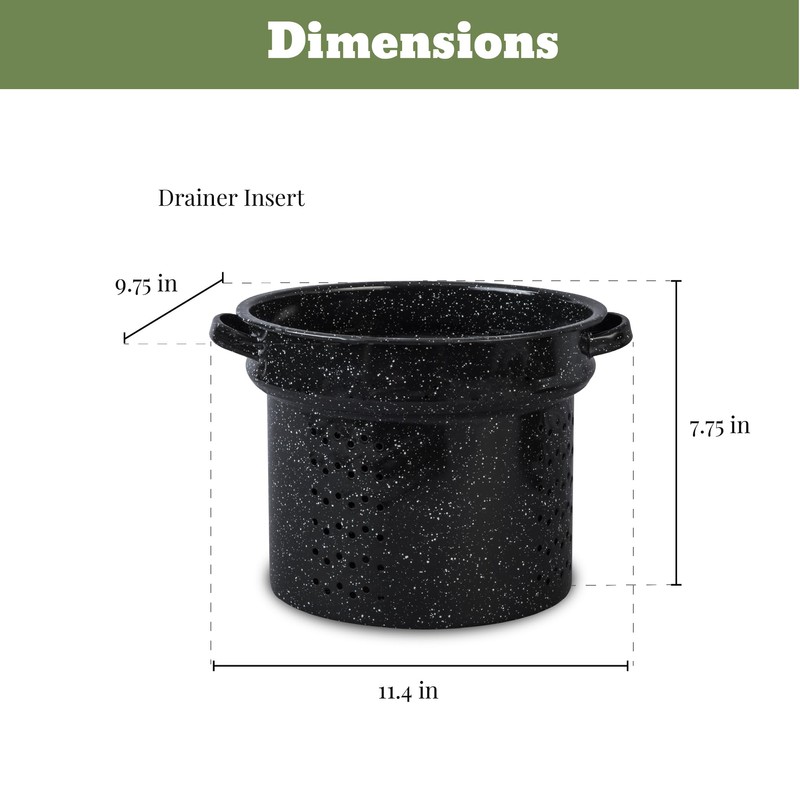 Granite Ware Enamel-on-steel 12-Piece Canner Kit, Includes 21.5 qt. Water