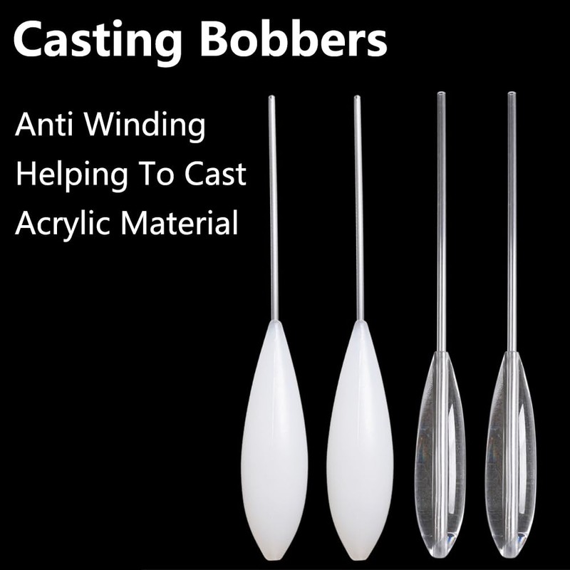 5 Pack Casting Bobber Float, 12/15/20/25/30G Floating Acrylic Bombarda Fly