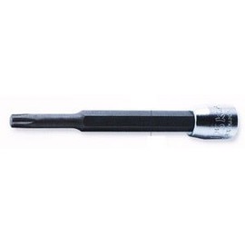 Koken T20 2025.80-T20 1/4 (6.35 mm) SQ. Torx Bit Socket, Total Length: 3.1 inches (80 mm)