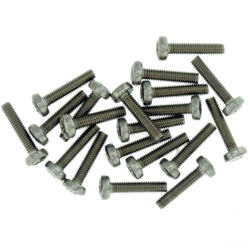 M3.5 (3.5mm x 25mm) Pozi Pan Machine Screw (Bolt) -