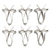6pcs Parrot Fruit Vegetable Clips Stainless Steel Bird Cage Feeder