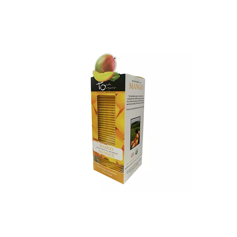 Touch Organic MANGO GREEN Tea Bags, 40 Bags, 2.5 oz