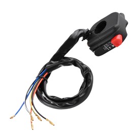 Motorcycle Motorbike Handlebar Mount On Off Switch Assembly Universal Fits for 7/8inch Handlebar Black Red Start Switch for Many Motorcycles ATVs Scooters