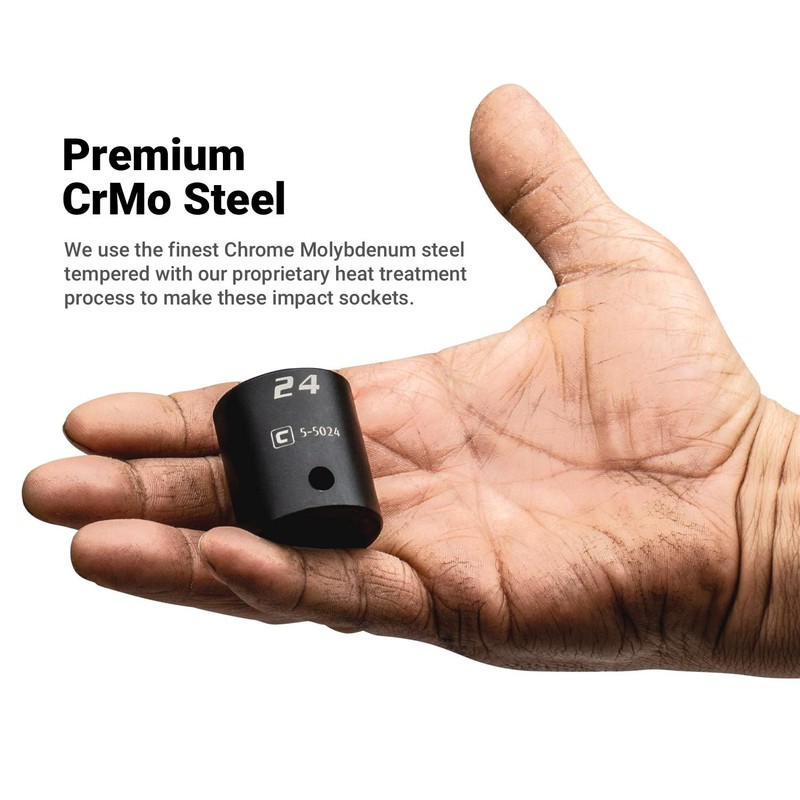 Capri Tools 13 mm Shallow Impact Socket, 1/2-Inch Drive, 6-Point,