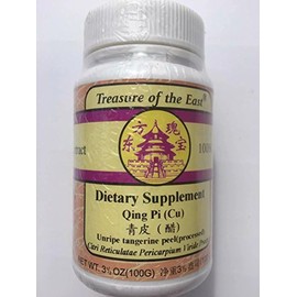 Treasure of The East, Immature Tangerine Peel - Qing Pi (Cu Zhi) (5:1 Concentrated Herbal Extract Granules, 100g)
