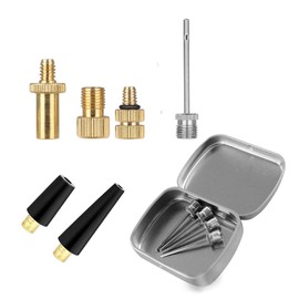 HDNNC Bicycle Valve Adapter DV AV SV Converter, Ball Pump Needle, Inflation Needle, Air Pump Needle Set for All Bike, Sports Ball and Inflatable Equipment 10PCS