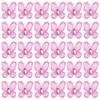 AUEAR, 50 Pack Sheer Mesh Wire Glitter Butterfly with Gem