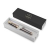 PARKER IM Rollerball Pen | Grey Lacquer with Gold Trims