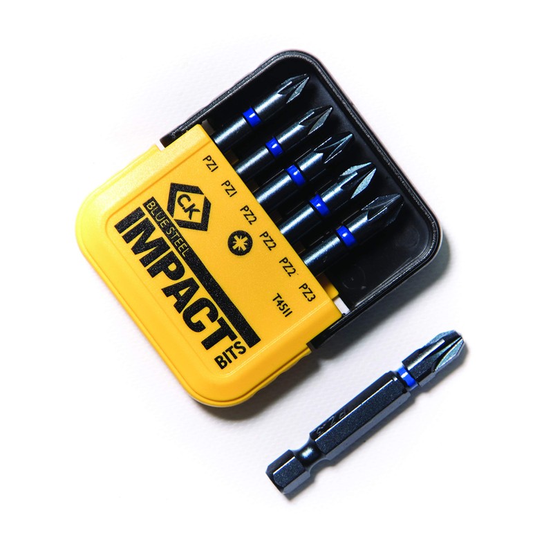 C.K T4511"Blue Steel" PZ Impact Screwdriver Bit, 0 V, Black,
