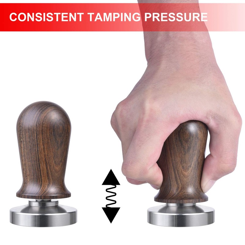 53mm Calibrated Espresso Tamper, MATOW Calibrated Coffee Tamper with Spring