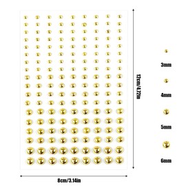 EYVRPAU Pack of 4 Lipstick Stickers, Lipstick Stickers for Face Eyes Body for Holiday Bash Makeup (Silver + Gold)