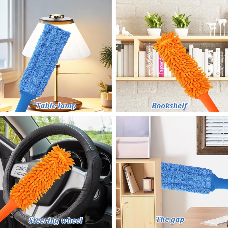 Gap Cleaning Feather Duster - 1 Pack 100 inch Telescoping